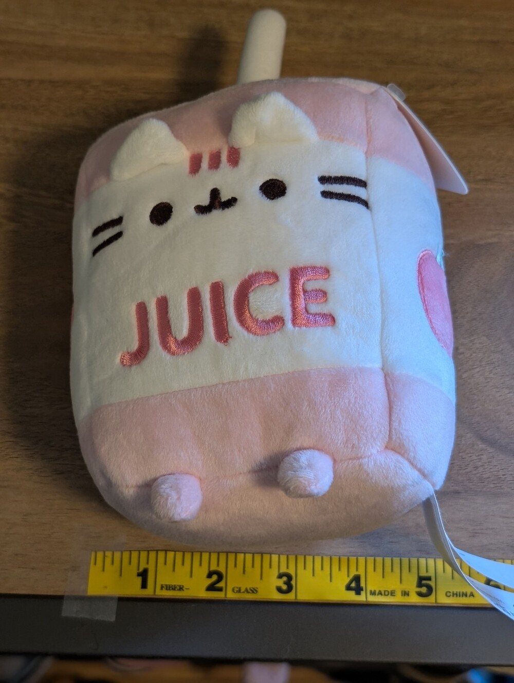 Pusheen Pink Apple Juice Box Sips Plush New Kawaii - Picture 8 of 11